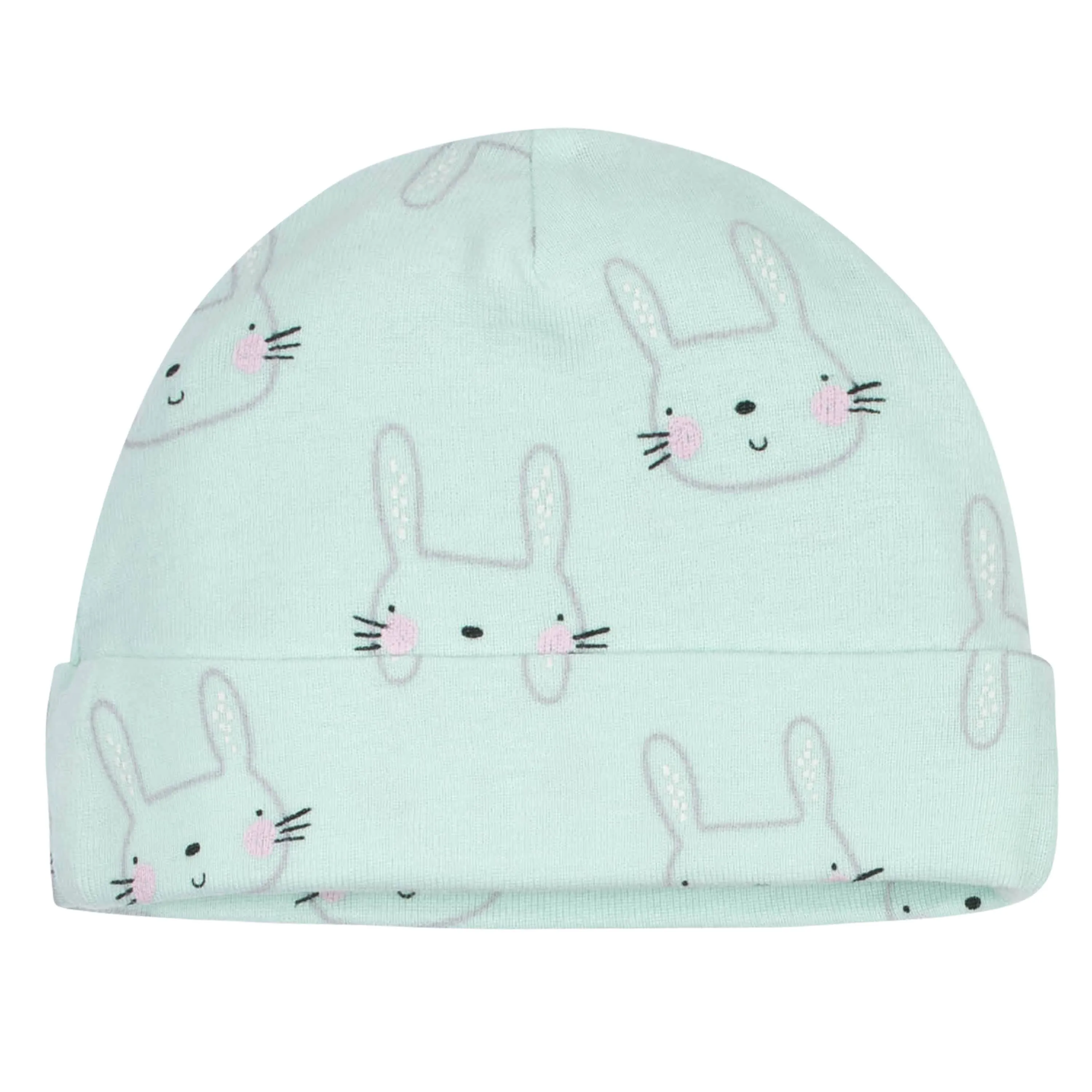 5-Pack Baby Girls Bunny Caps