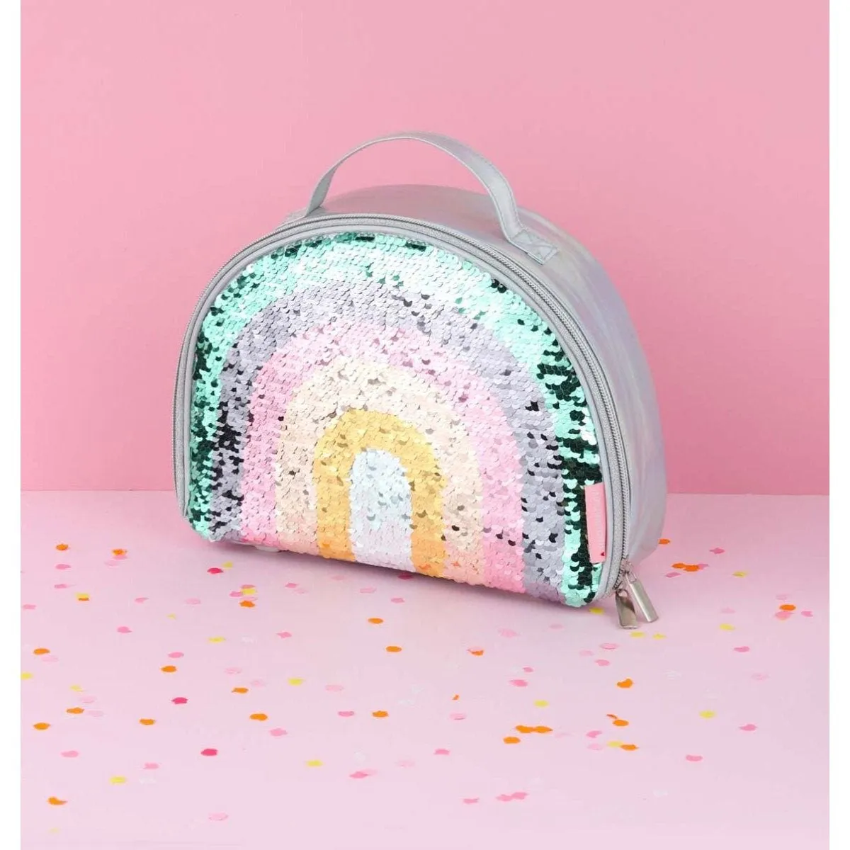 A Little Lovely Company Cool Bag Rainbow Sequin