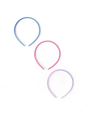 Accessorize London Pack Of 3 Skinny Alice Bands