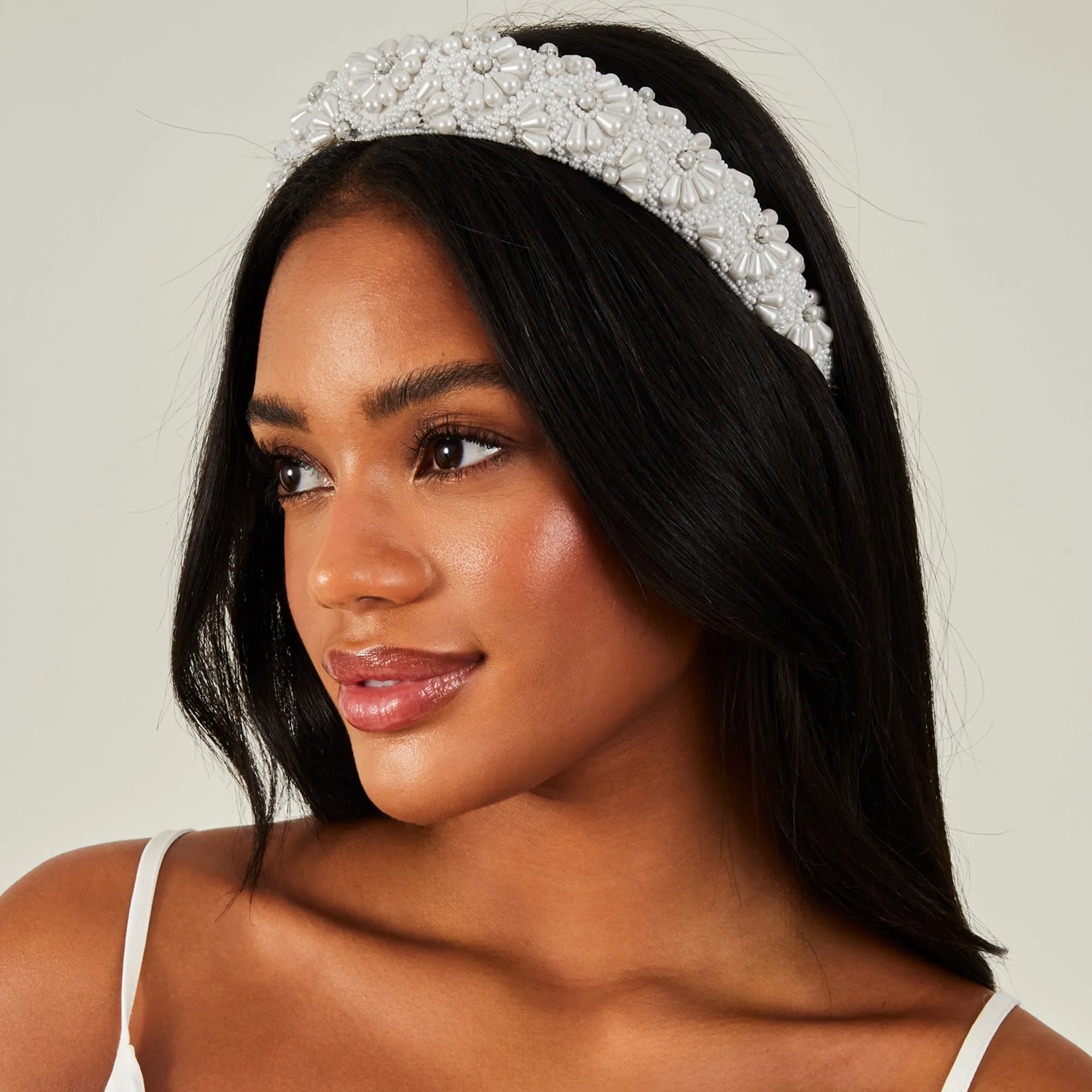 Accessorize London Women's Pearl Scallop Headband