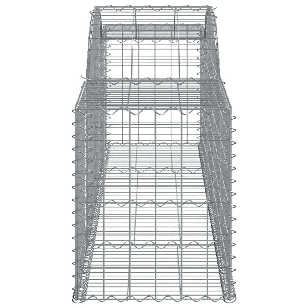 Arched Gabion Baskets 12 pcs 300x50x60/80 cm Galvanised Iron