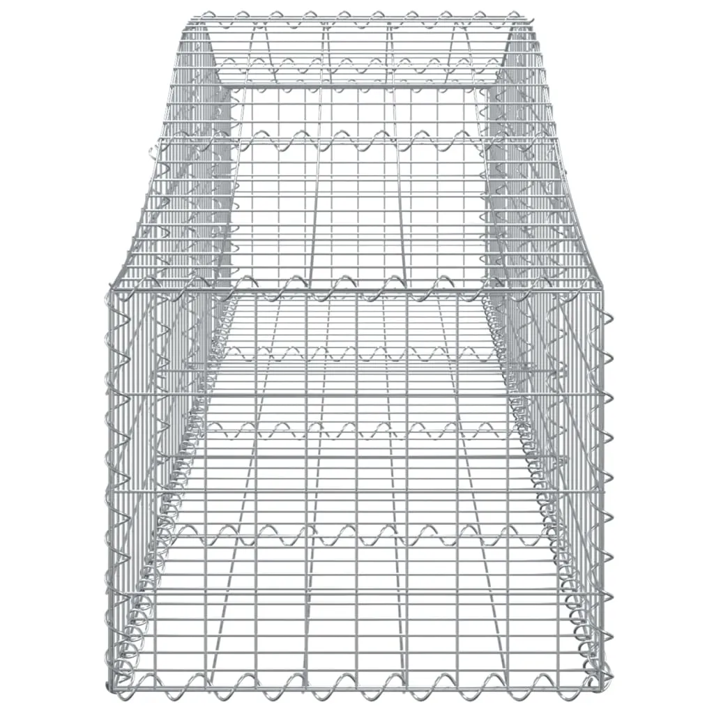 Arched Gabion Baskets 30 pcs 200x50x40/60 cm Galvanised Iron