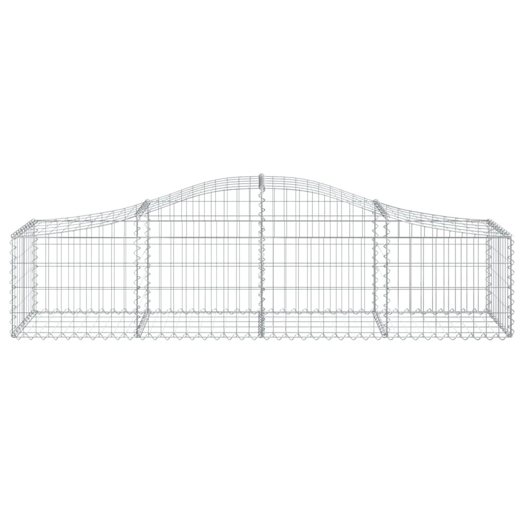 Arched Gabion Baskets 30 pcs 200x50x40/60 cm Galvanised Iron