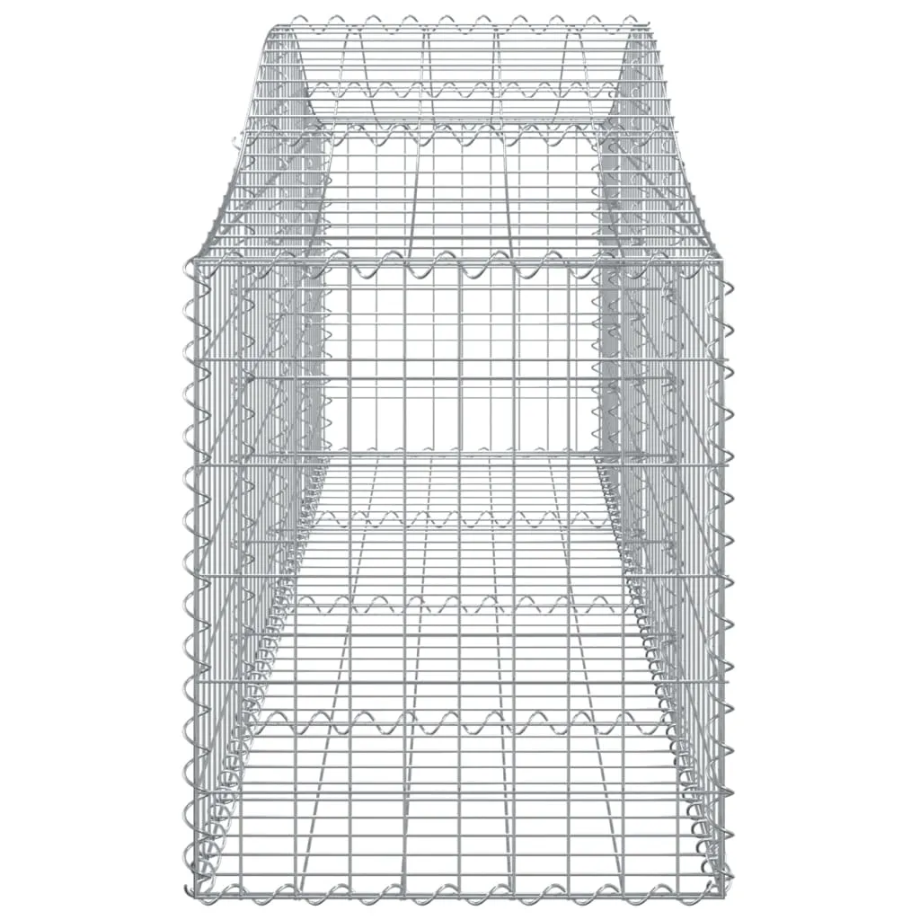 Arched Gabion Baskets 30 pcs 200x50x60/80 cm Galvanised Iron