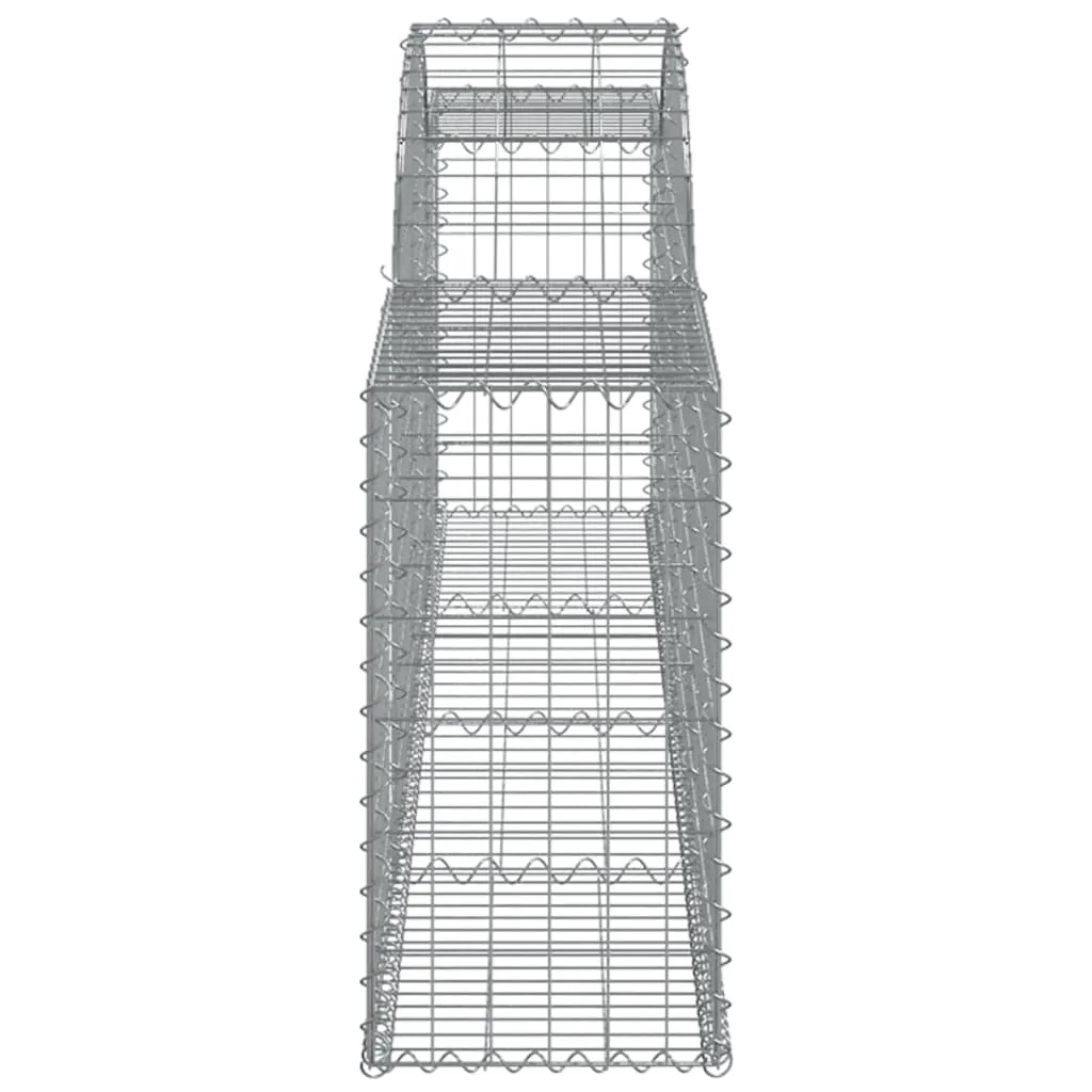 Arched Gabion Baskets 6 pcs 300x30x60/80 cm Galvanised Iron