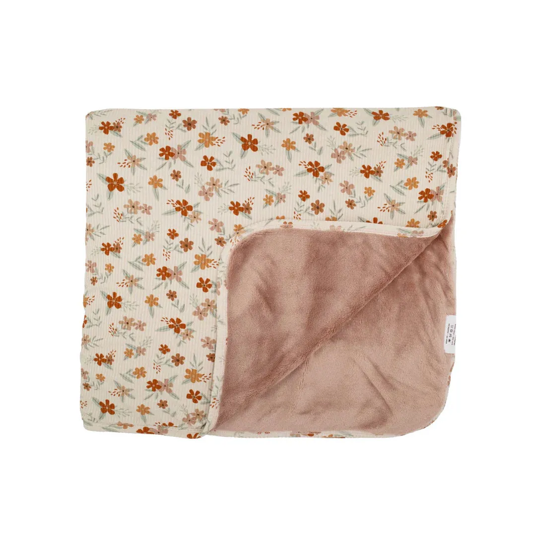 Autumn Floral Small Ribbed Adult Blanket