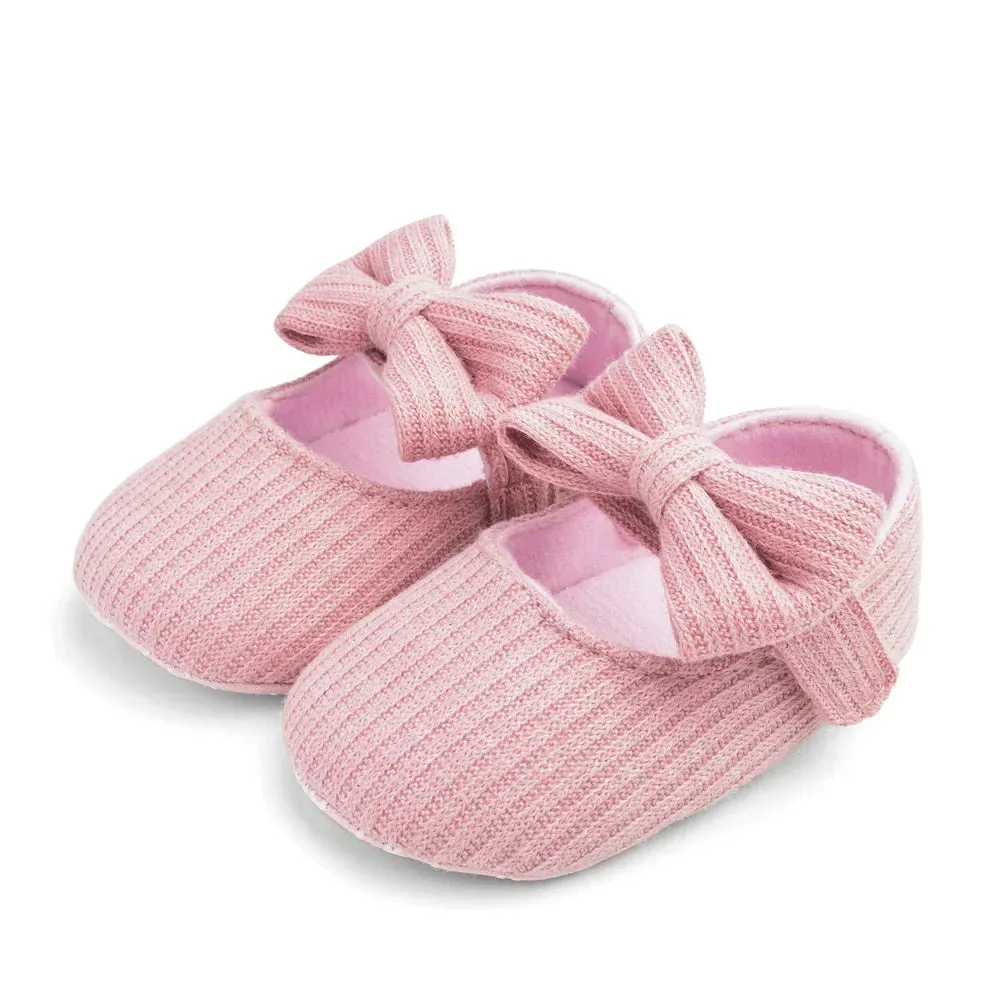 Baby Girl Booties with Bow