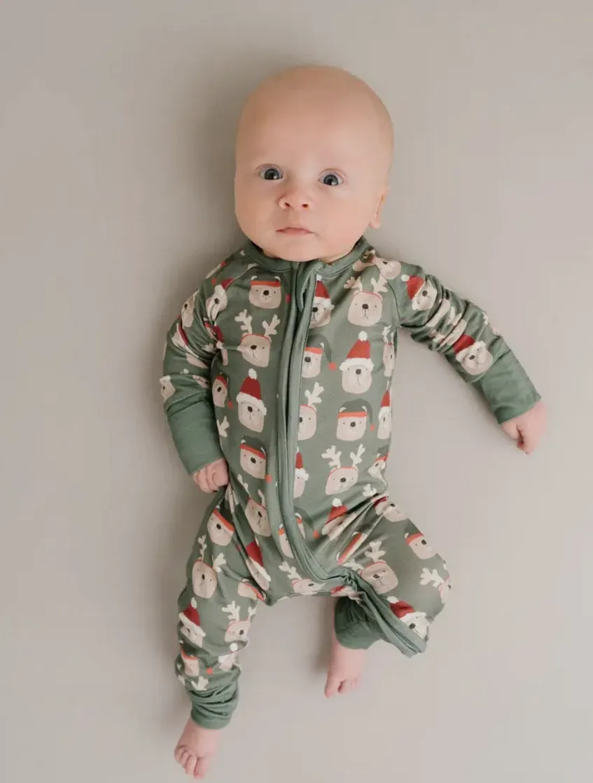 Bamboo Sleeper - Green Christmas Bears