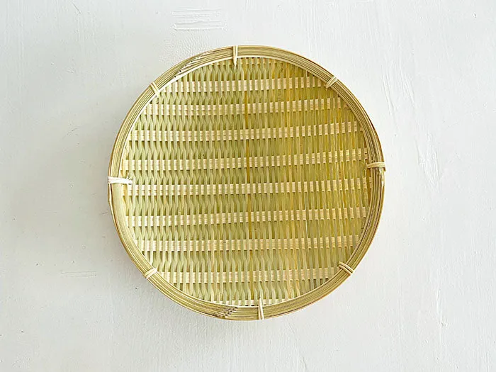 Bamboo Zaru Flat Strainer by Chikuen