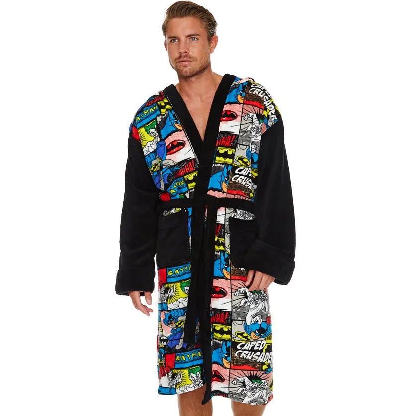 Batman Comic Strip Bath Robe