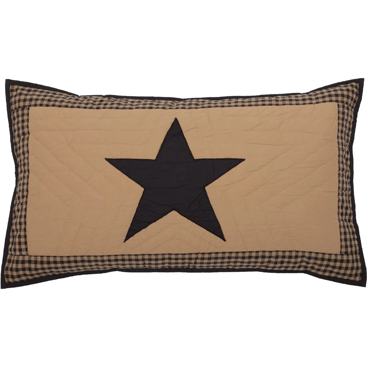 Black Check Star Sham