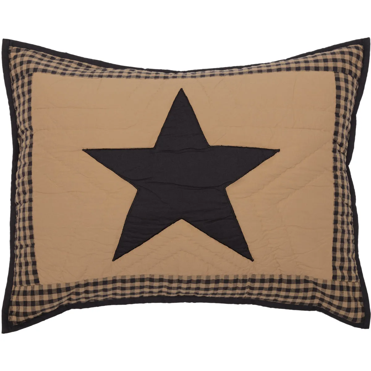 Black Check Star Sham