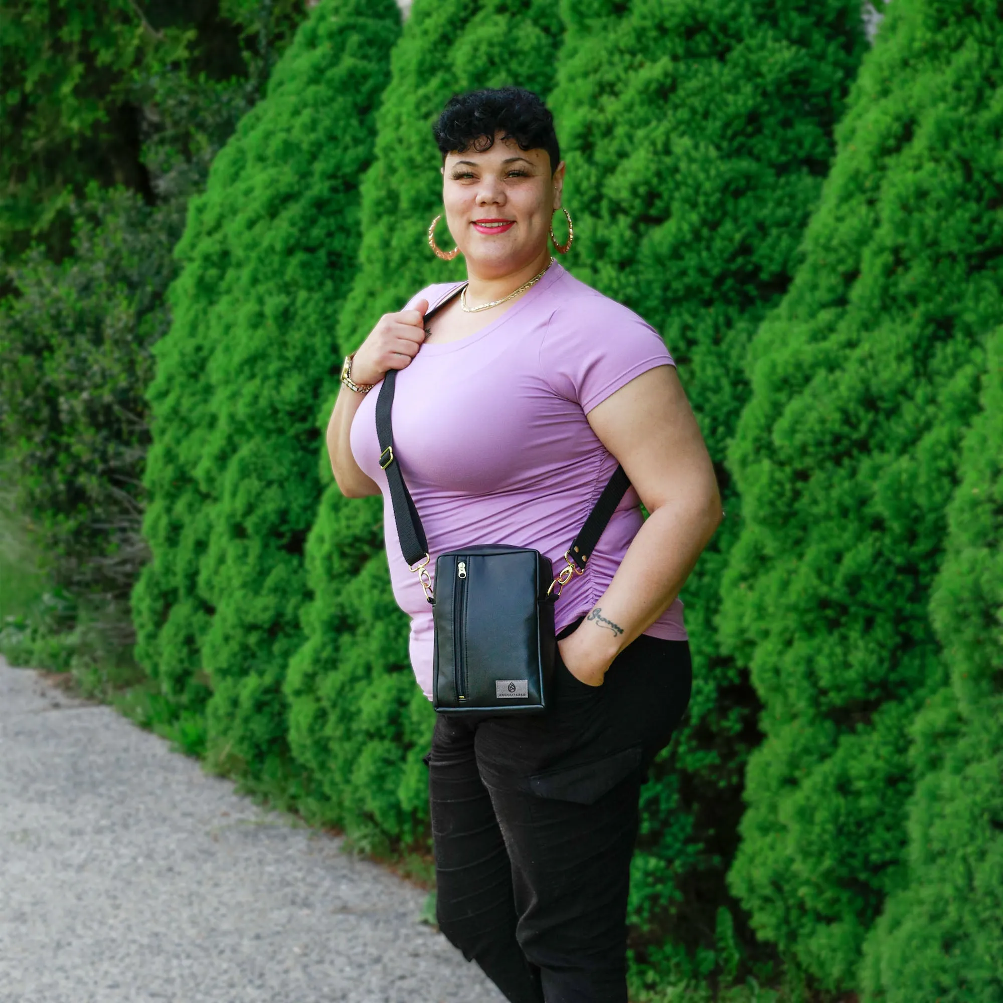 Black Vertical Errand Bag