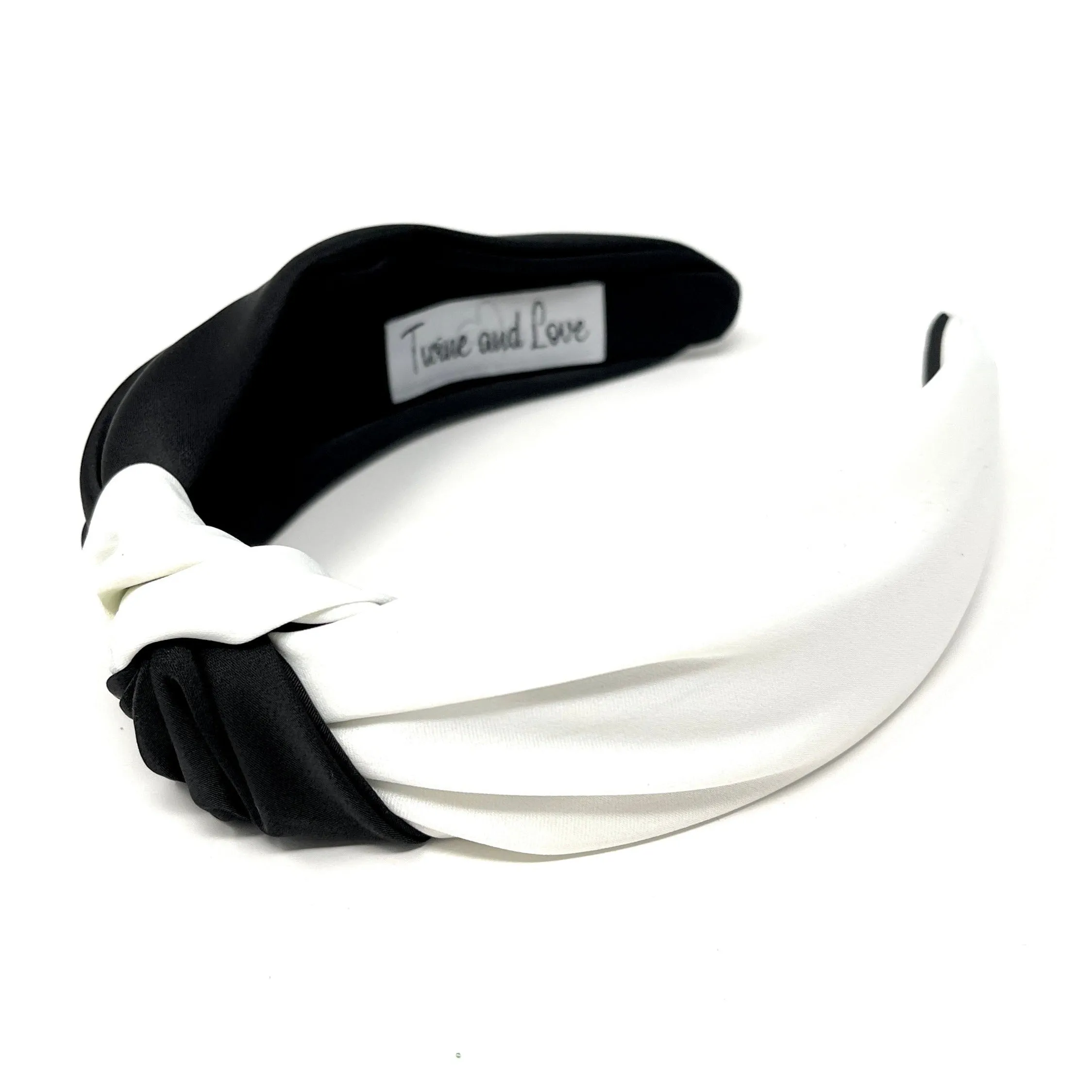 Black White Top Knotted Headband