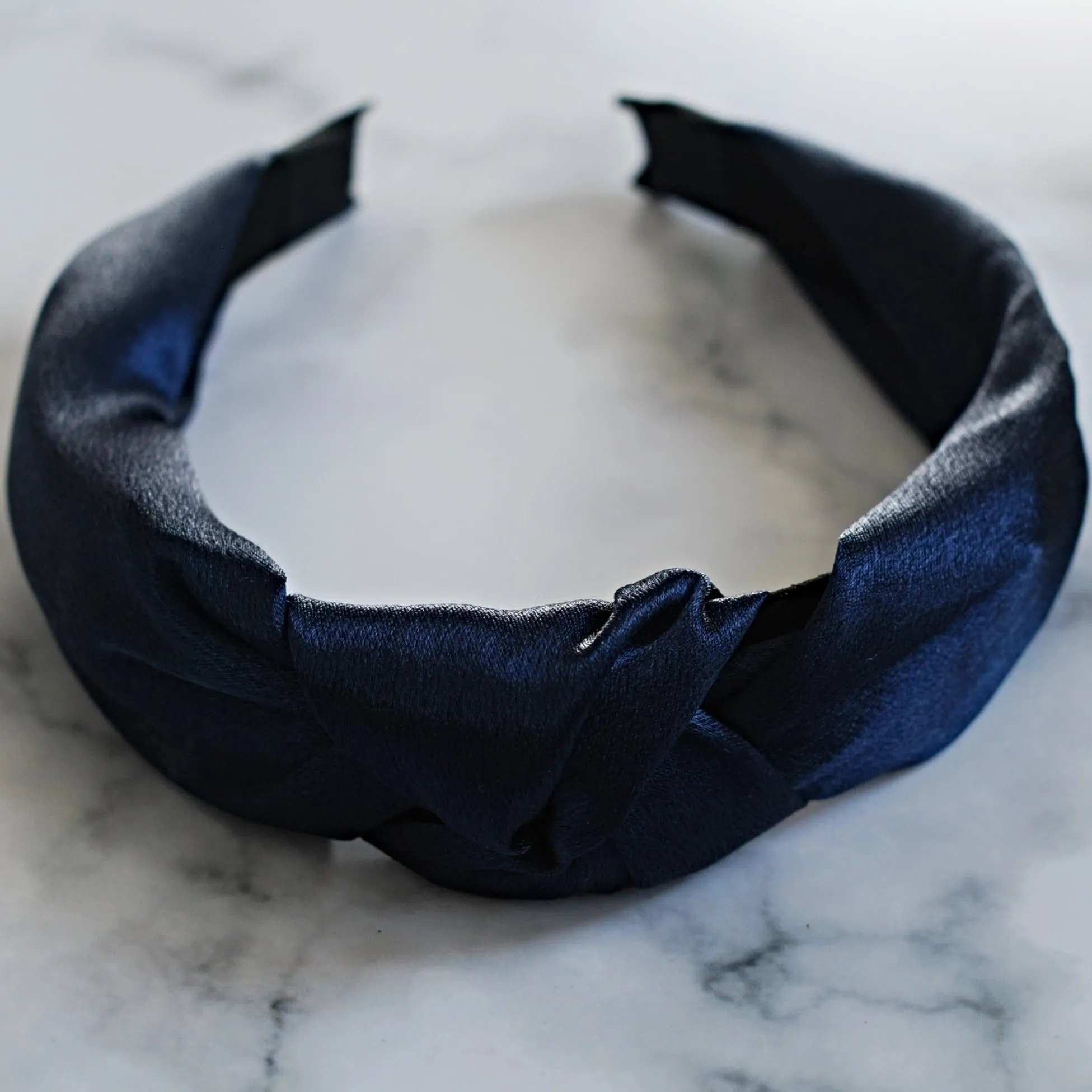 Blue Turban Headband Navy Knot Headband