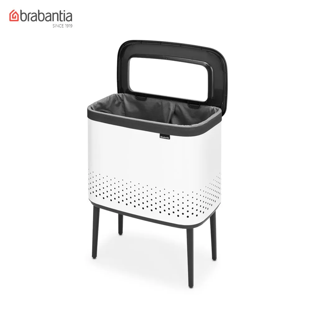 Brabantia Bo Laundry Bin, 60 L, Plastic Lid