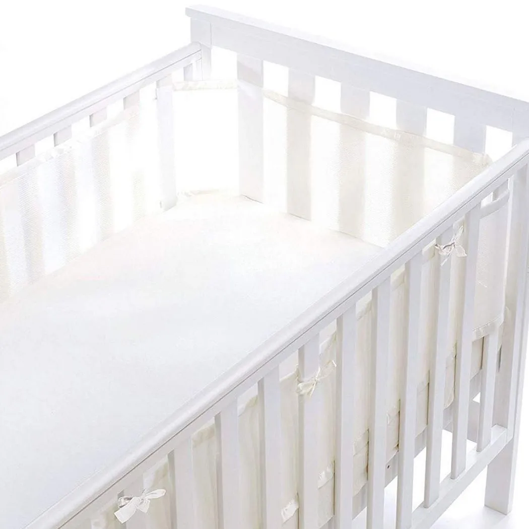 Breathable Baby Mesh Liner - 4 Sided (White)