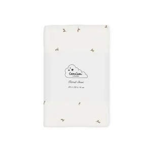 Cam Cam Copenhagen Fitted Sheet 60x120x15cm - GOTS Flowing Leaf