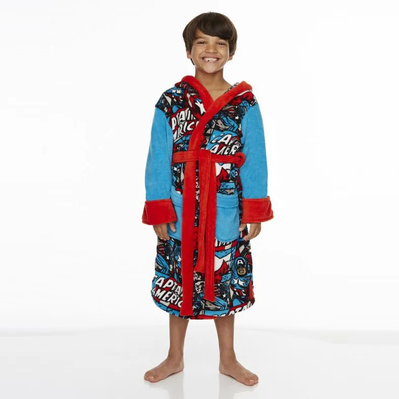 Captain America Kids Bath Robe