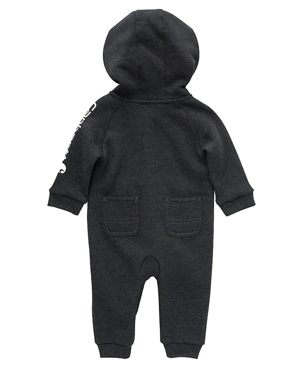 Carhartt Infant Long Sleeve Zip Front Coverall - Black Heather