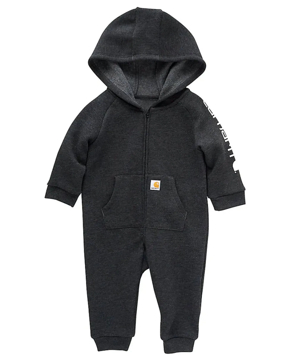 Carhartt Infant Long Sleeve Zip Front Coverall - Black Heather