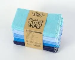 Cheeks Ahoy - Cotton Cloth Wipes 10 pk