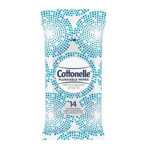 COTTONELLE FLUSHABLE WIPES TRAVEL 14CT - CWT14CT