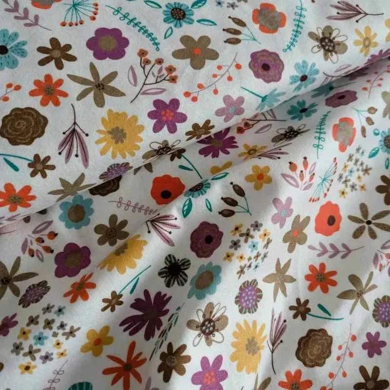 Cozy Cotton Flannel Cozy Outdoor, Colorful Floral FLANNEL