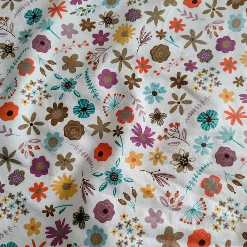 Cozy Cotton Flannel Cozy Outdoor, Colorful Floral FLANNEL