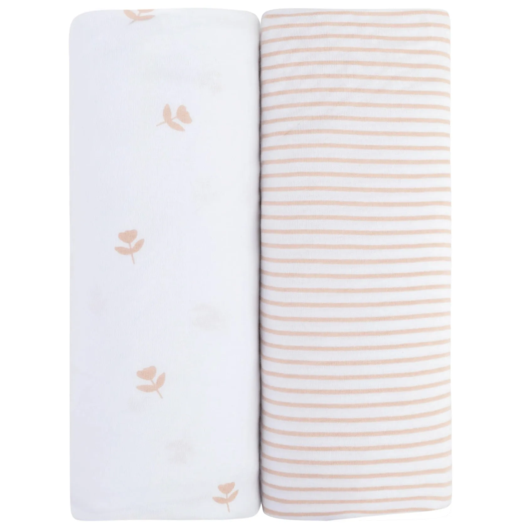 Ely's & Co Jersey Cotton Changing Pad Covers/Cradle Sheet Set