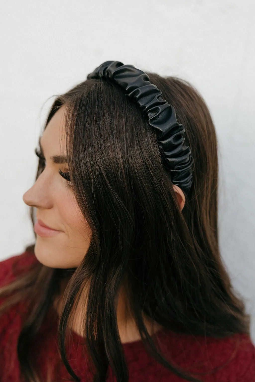 Faux Leather Headband