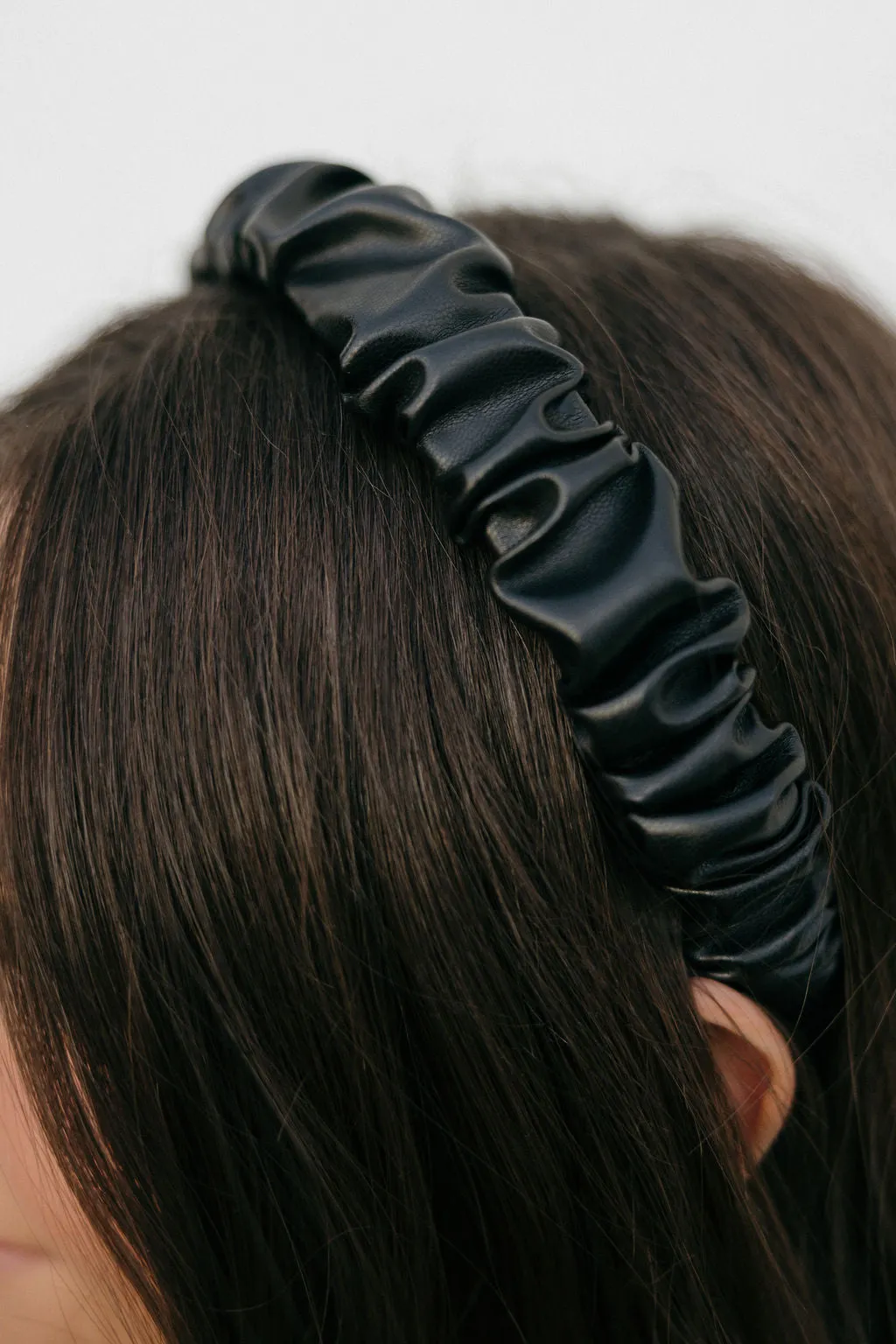 Faux Leather Headband