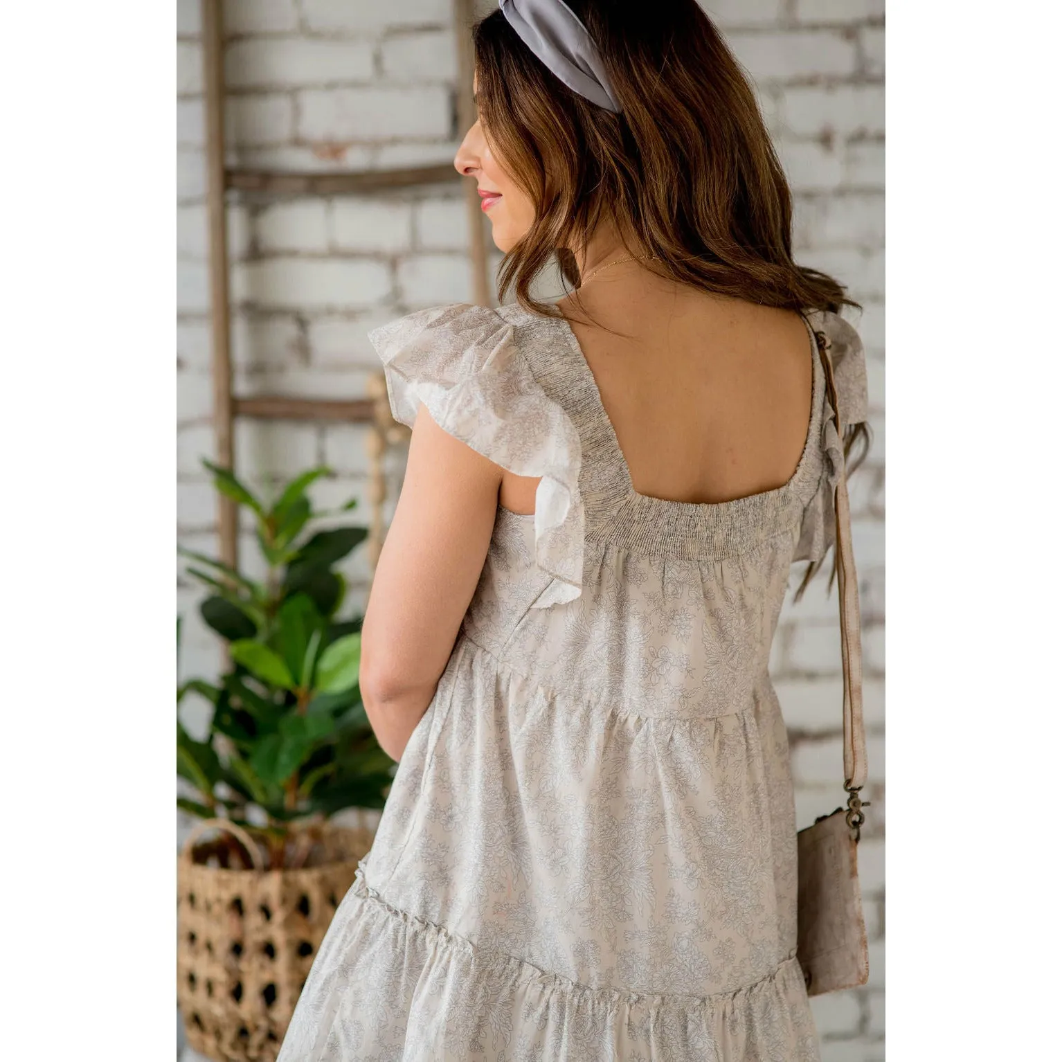 Floral Tiered Babydoll Dress