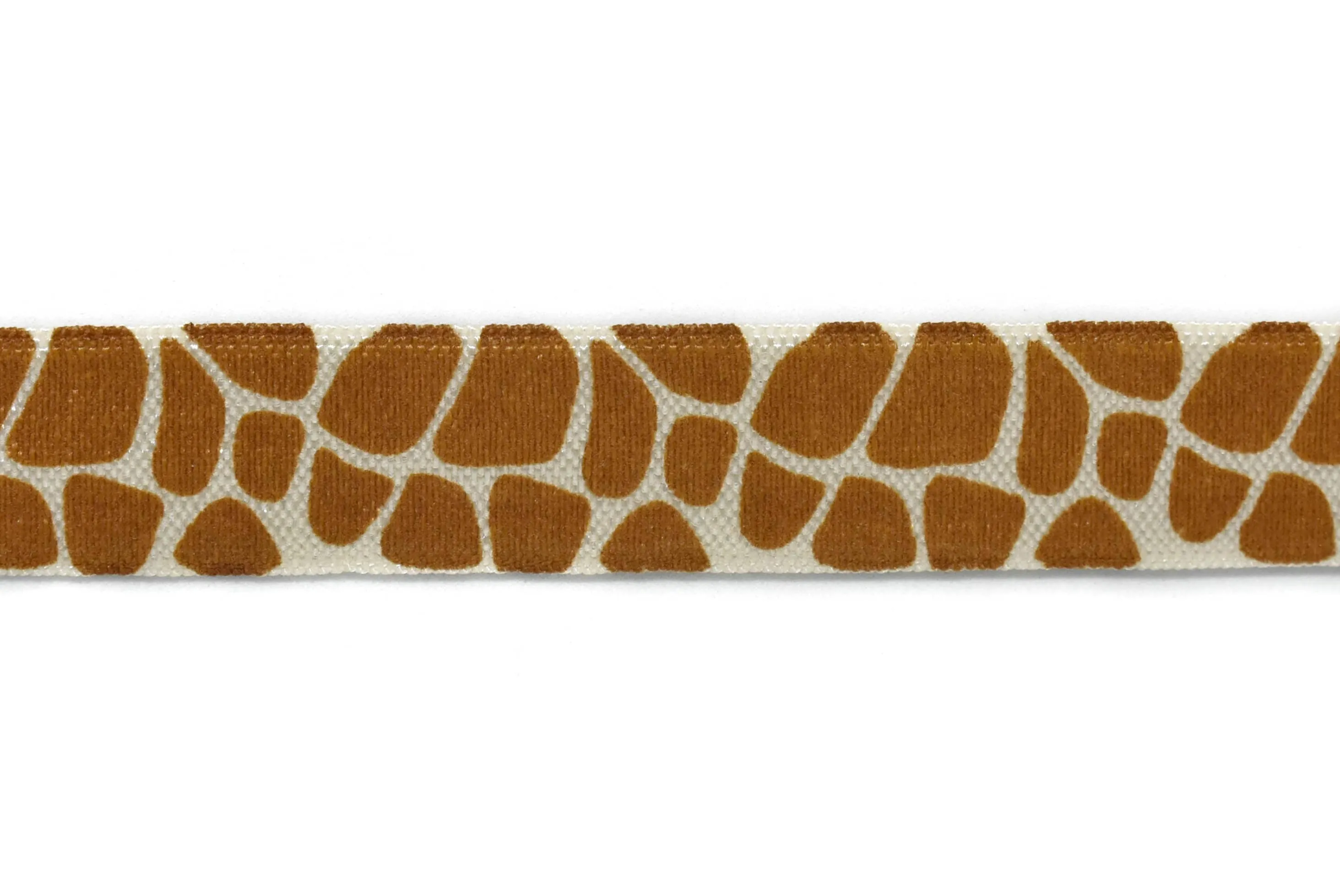 Giraffe Print Fold-Over Elastic 0.63" - 1 Yard