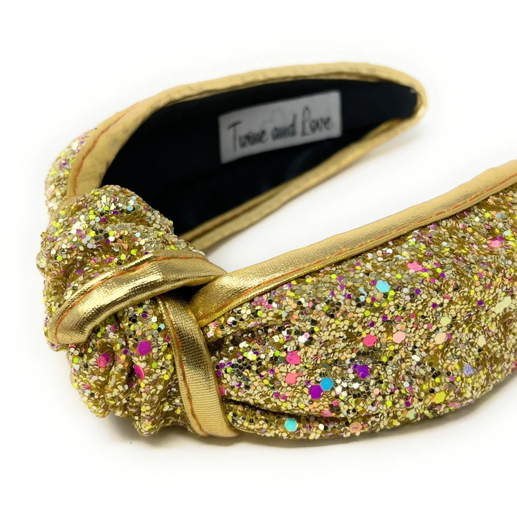 Gold Shimmer Knotted Headband