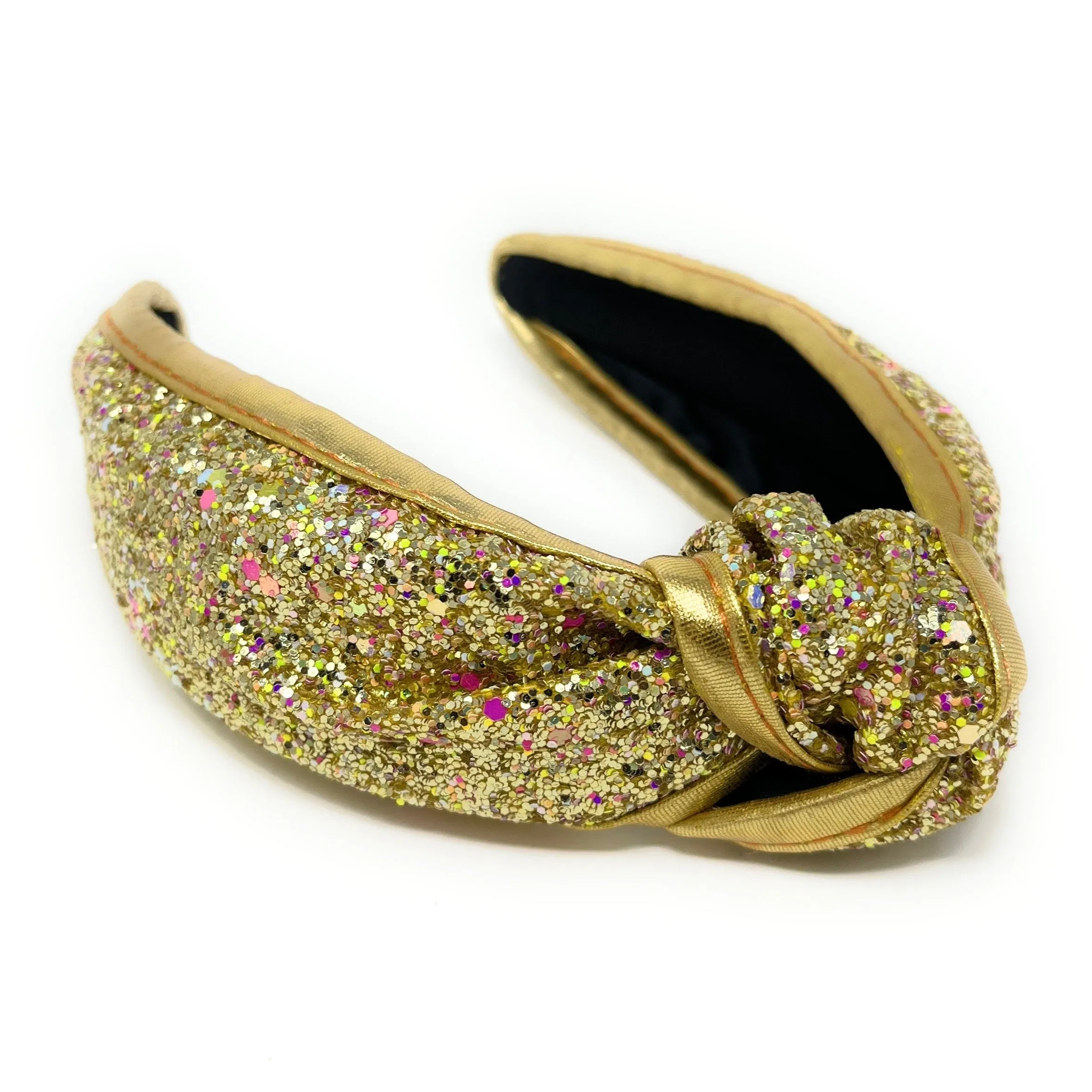 Gold Shimmer Knotted Headband