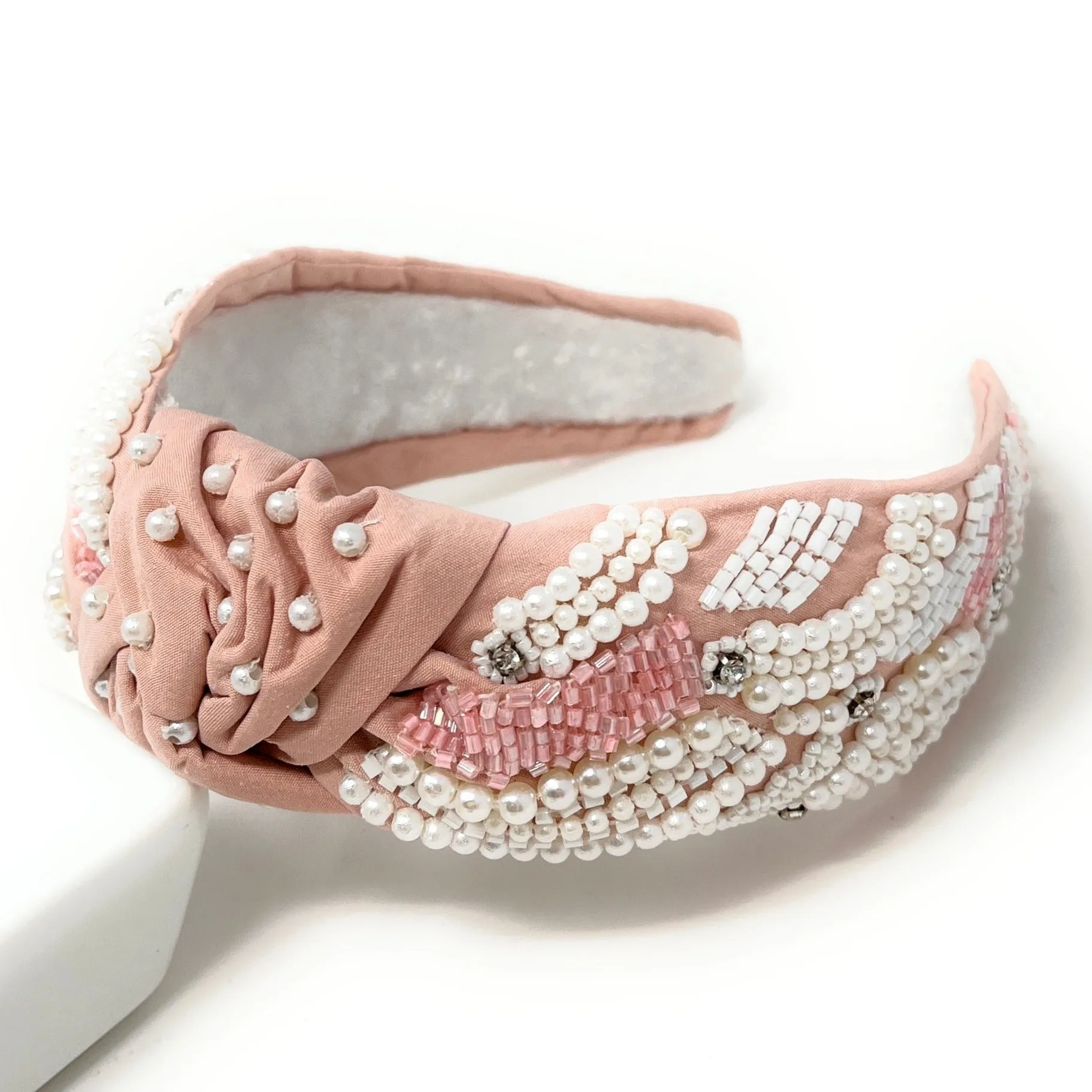 Hand Beaded Mia Knot Headband