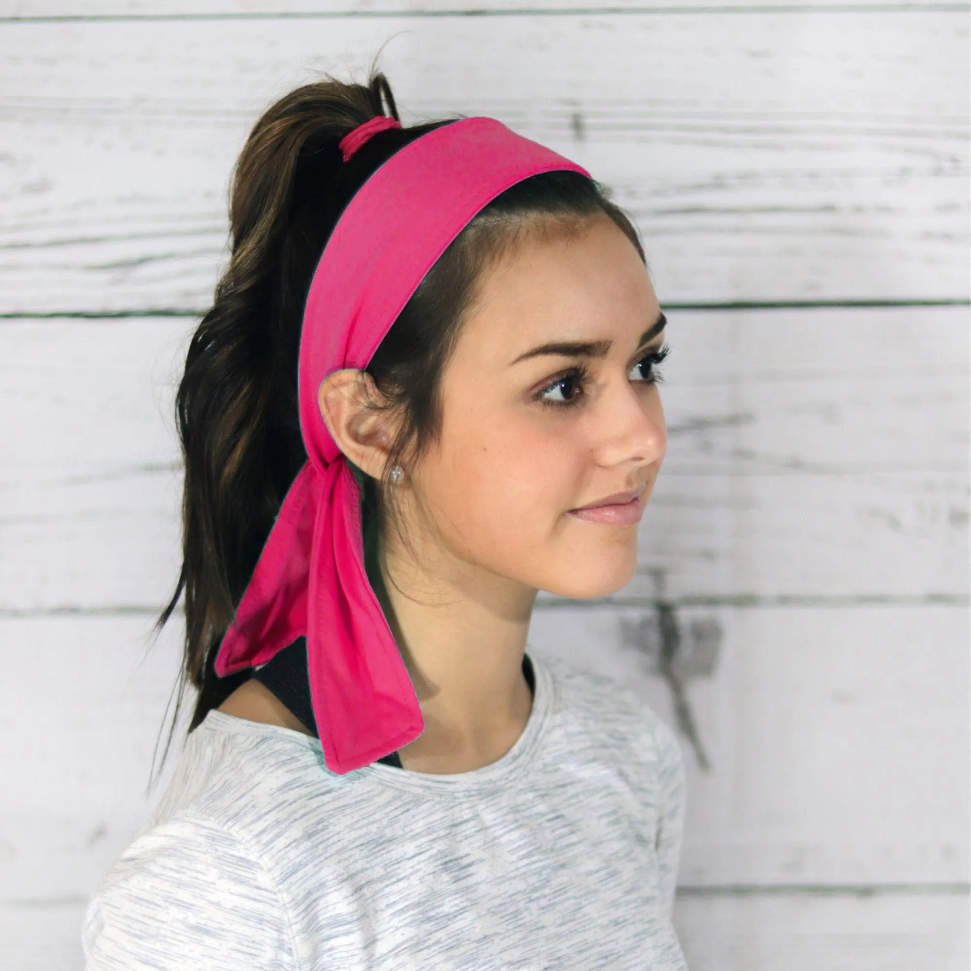 Hot Pink Tie Headband