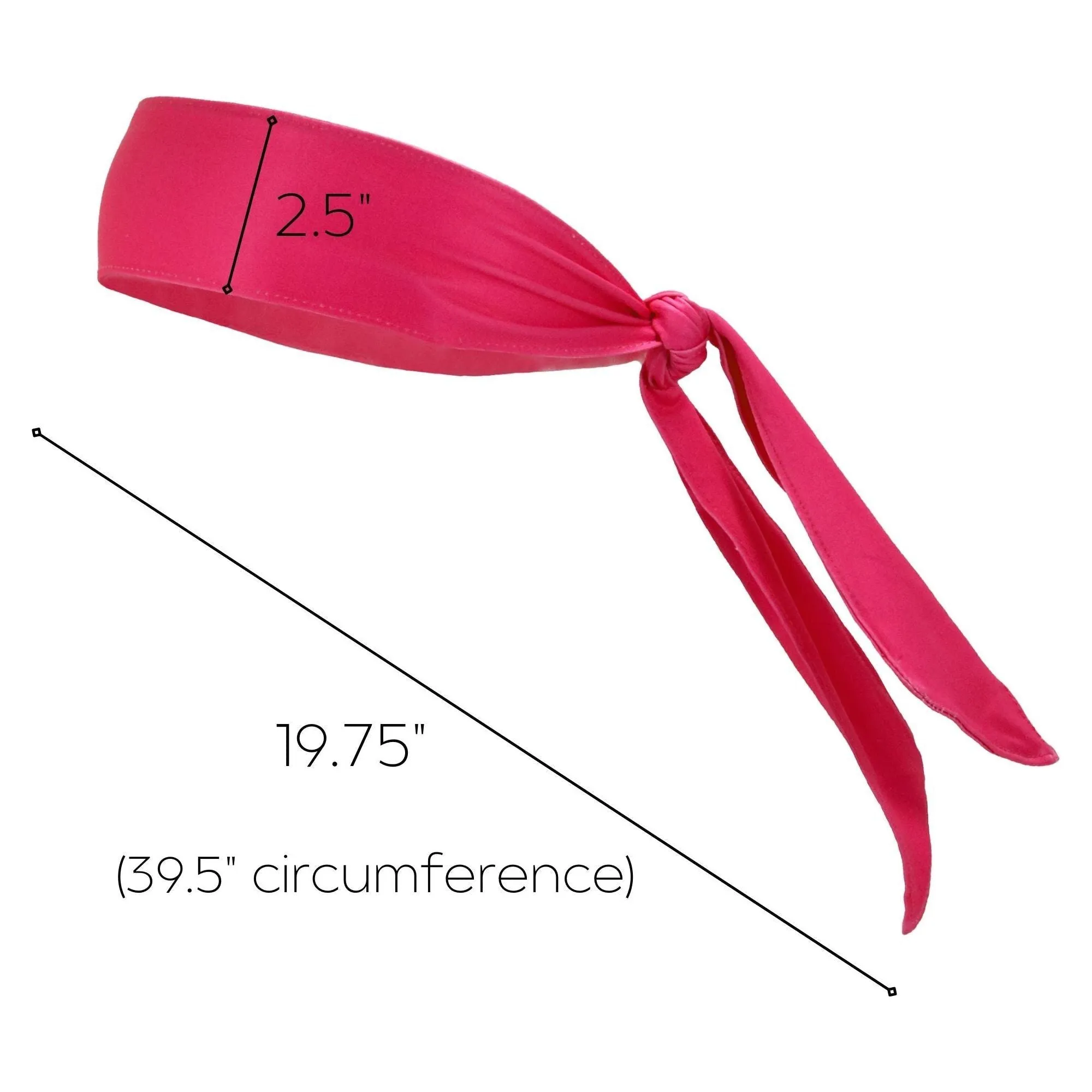 Hot Pink Tie Headband