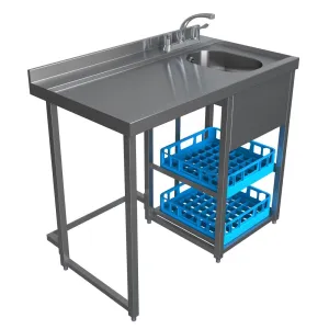 HS343 Parry Modular Bar Glass Wash Station MB-GS4