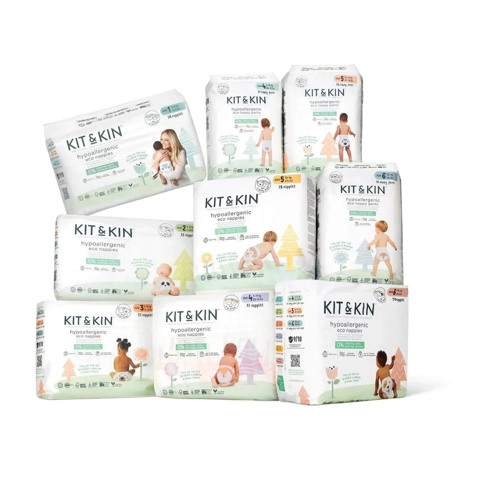 Kit & Kin Nappies Size 5 - 28 pcs