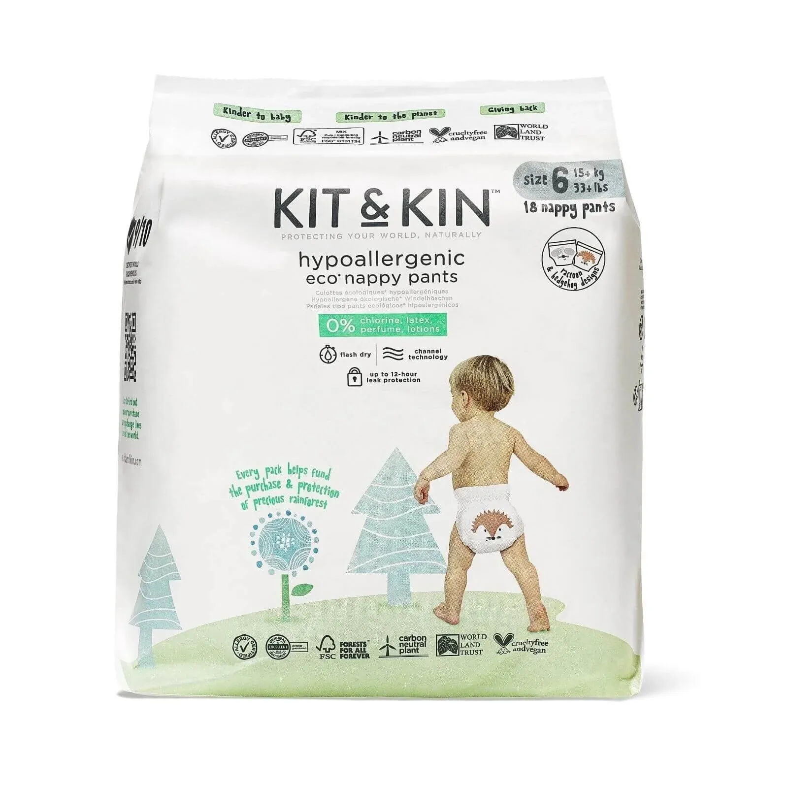 Kit & Kin Pull Ups Size 6 18 pcs