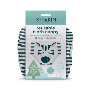 Kit & Kin Reusable Nappy - Zebra