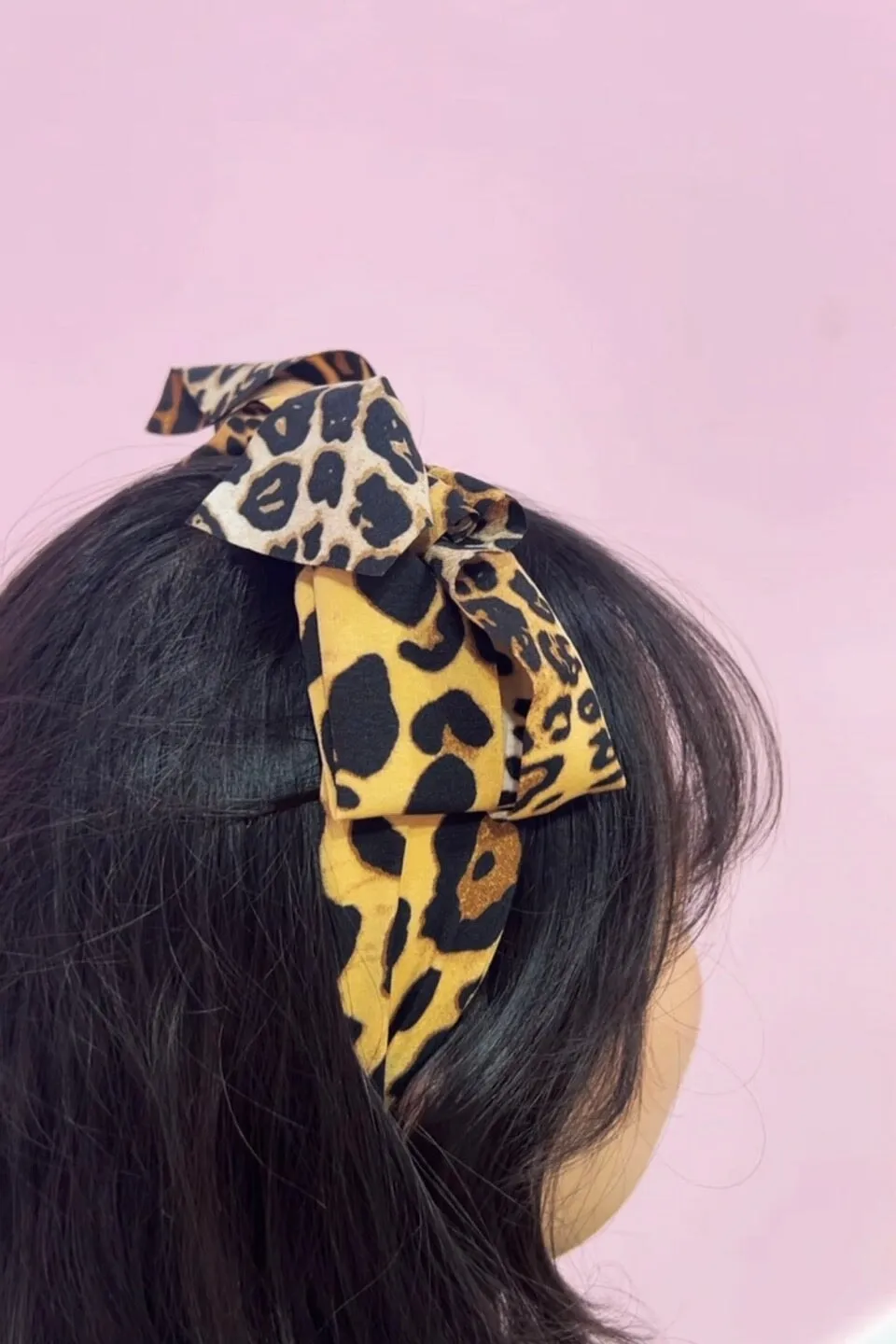 Leopard Bow Headband