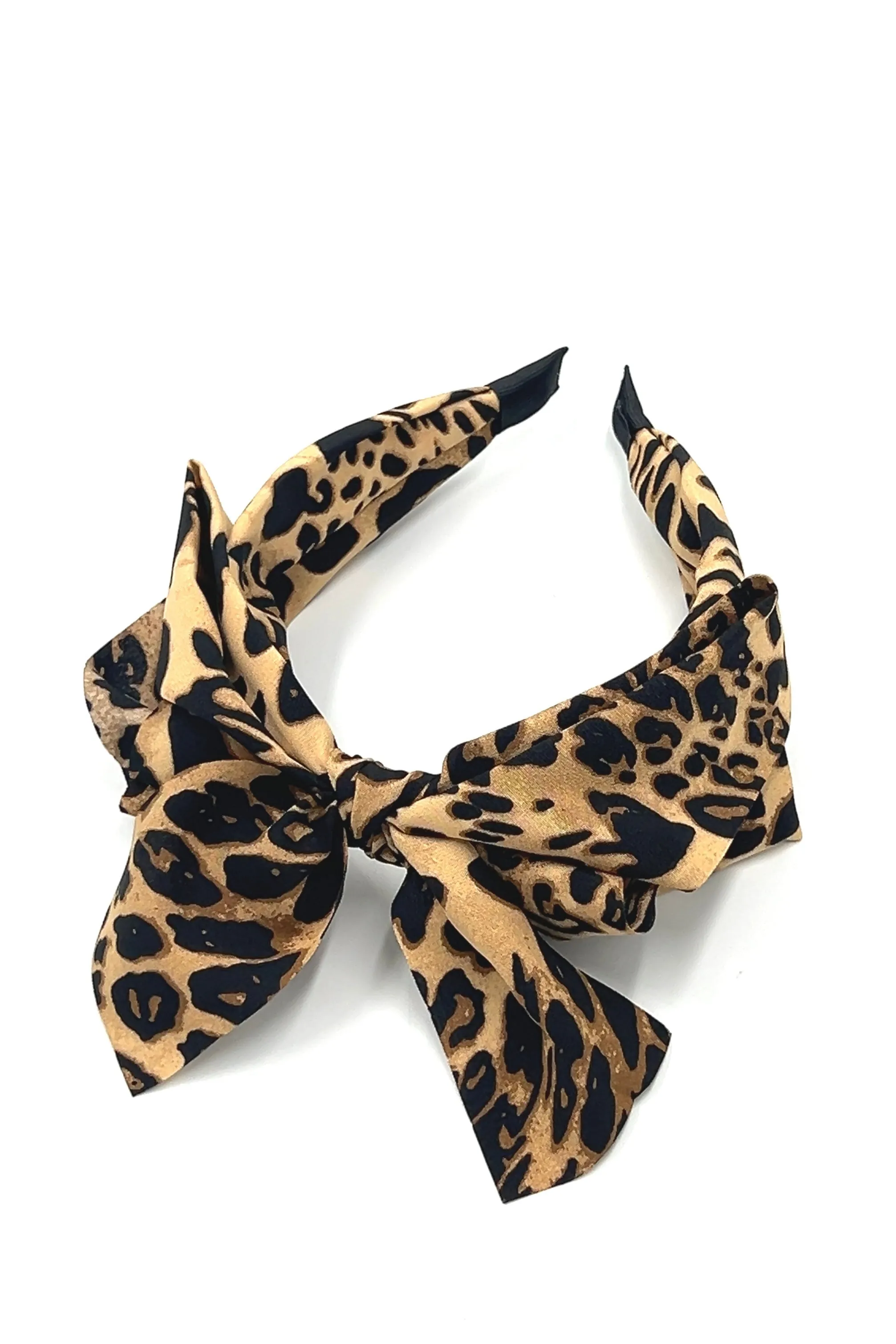 Leopard Bow Headband