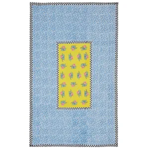 Lisa Corti Twin Quilt in Tiles Yellow 180 x 270cm