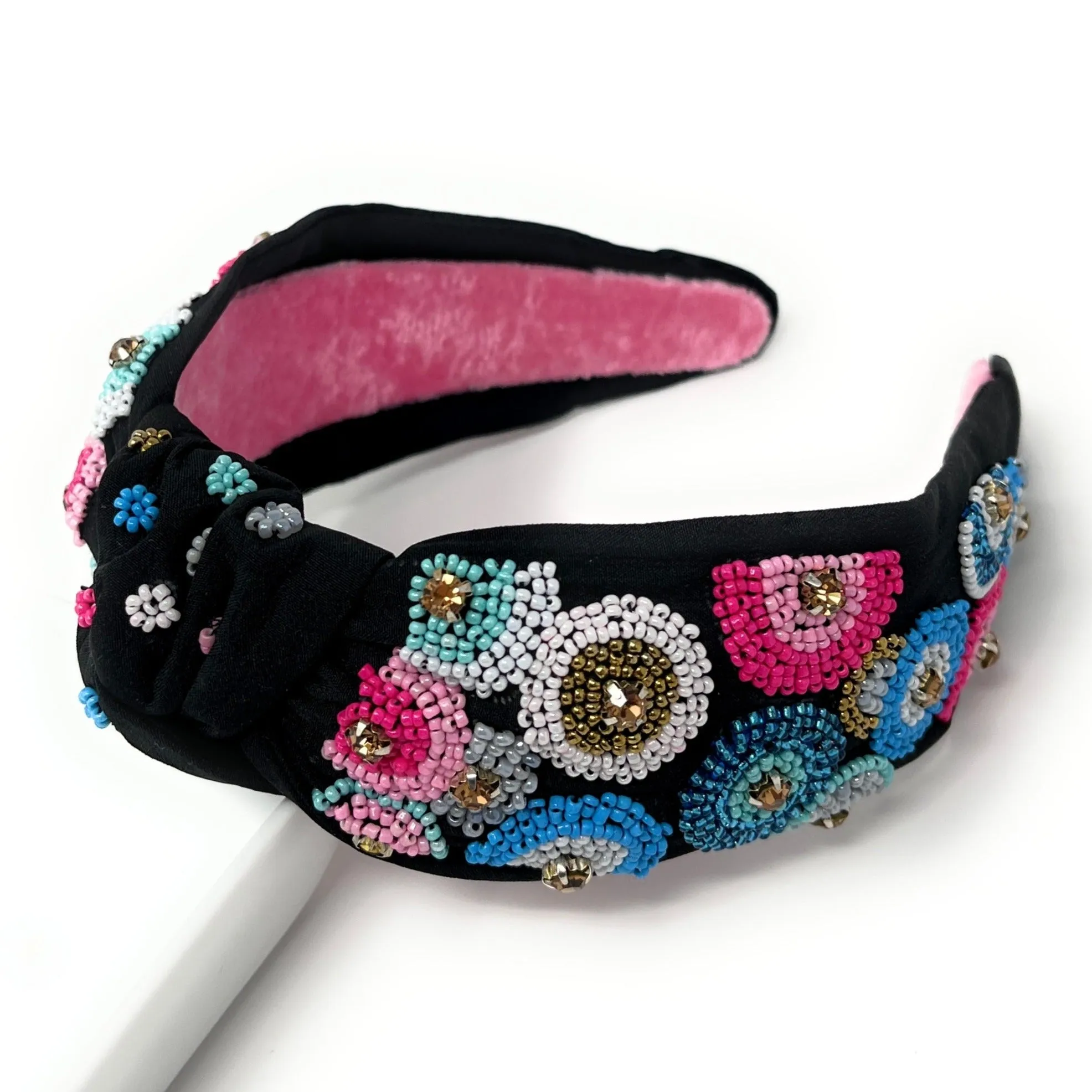 Luz Hand Beaded Knot Headband