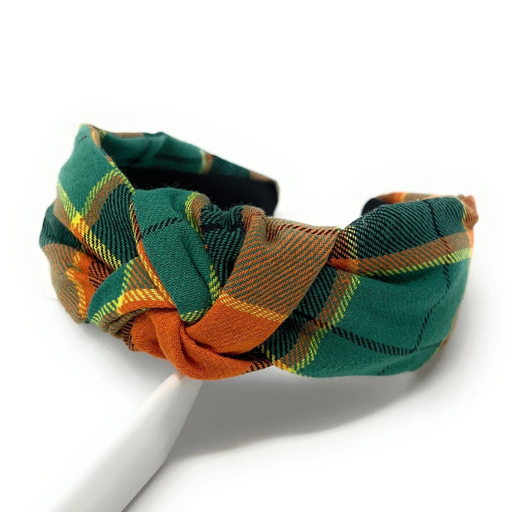 Maple Plaid Knot Headband