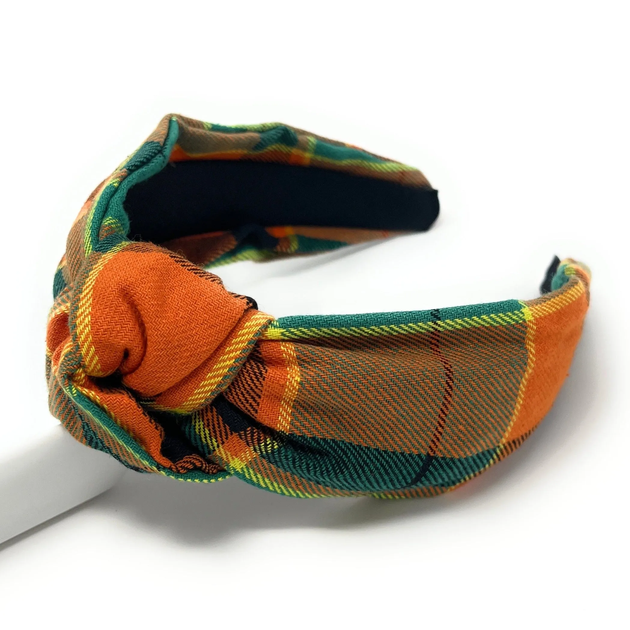 Maple Plaid Knot Headband