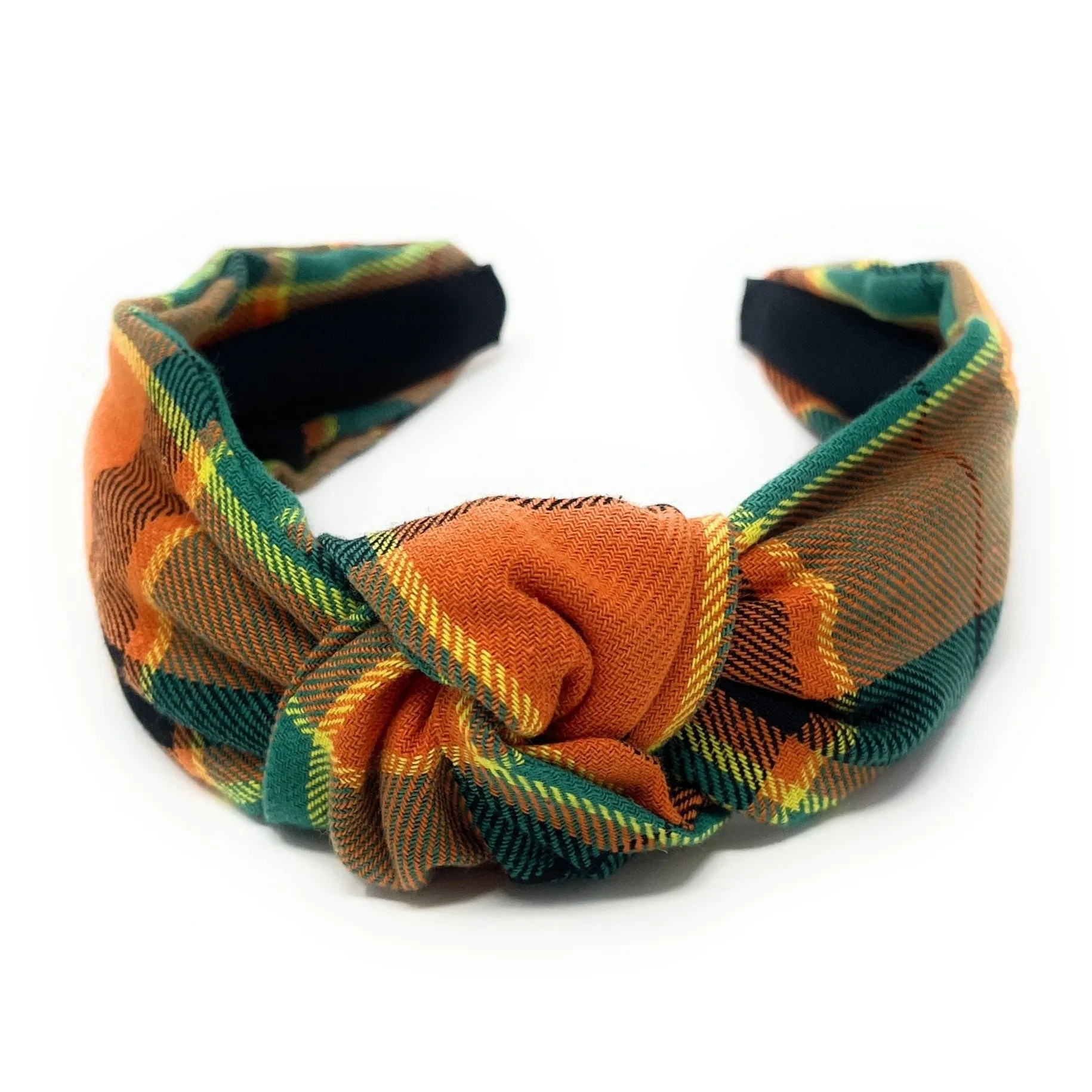 Maple Plaid Knot Headband